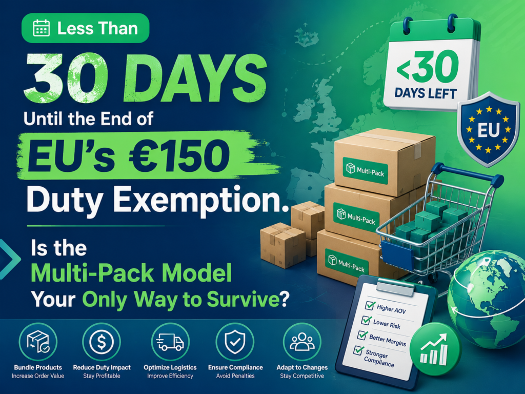 Less Than 30 Days Until the End of EU’s €150 Duty Exemption. Is the Multi-Pack Model Your Only Way to Survive?