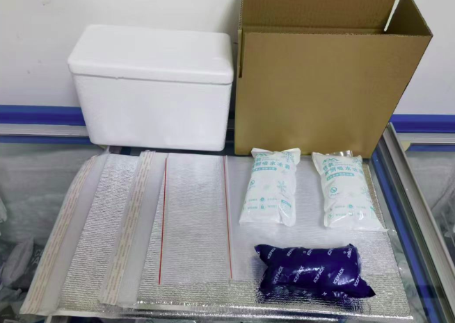 Heat-resistant packaging for summer dropshipping: insulated box with ice packs and protective wrapping to prevent heat damage during transit