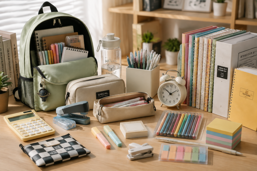 Yoofar back-to-school essentials for dropshipping, backpacks, stationery set, school supplies trending products for ecommerce stores
