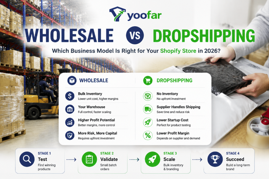 Wholesale vs Dropshipping: Which Business Model Is Right for Shopify Sellers in 2026?