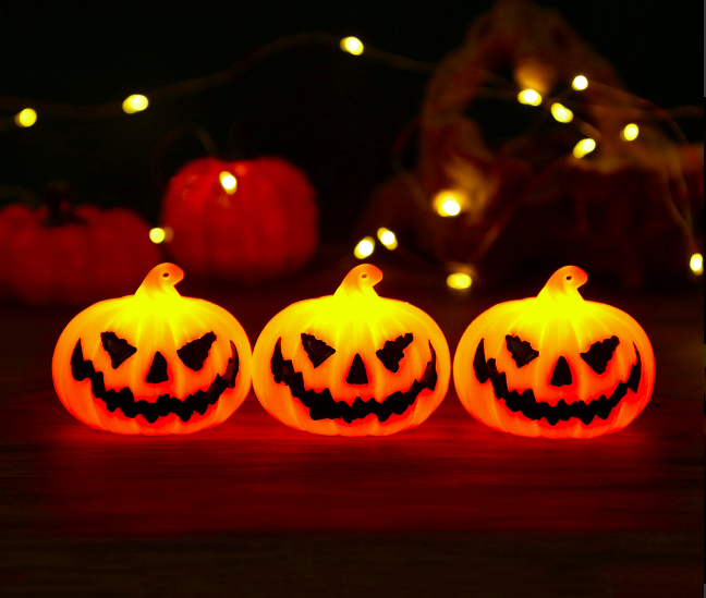 Halloween LED pumpkin decorative lights, seasonal impulse-buy dropshipping product from Yoofar weekly product picks